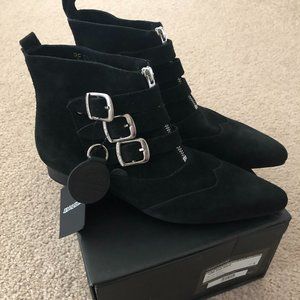 Underground England Blitz Boot Black Suede